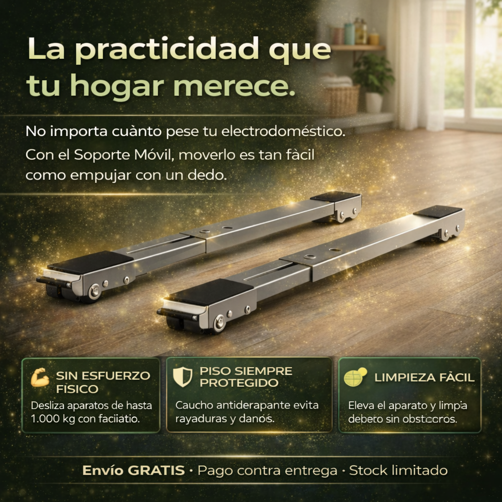 Soporte Móvil Extensible con Ruedas | Mueve tus electrodomésticos sin esfuerzo 🔥