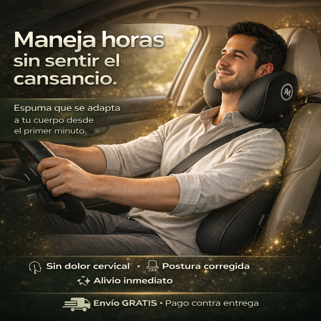 Kit Lumbar & Cuello Para el Carro — Maneja horas sin dolor 🚗
