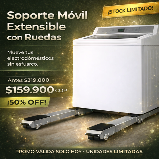 Soporte Móvil Extensible con Ruedas | Mueve tus electrodomésticos sin esfuerzo 🔥