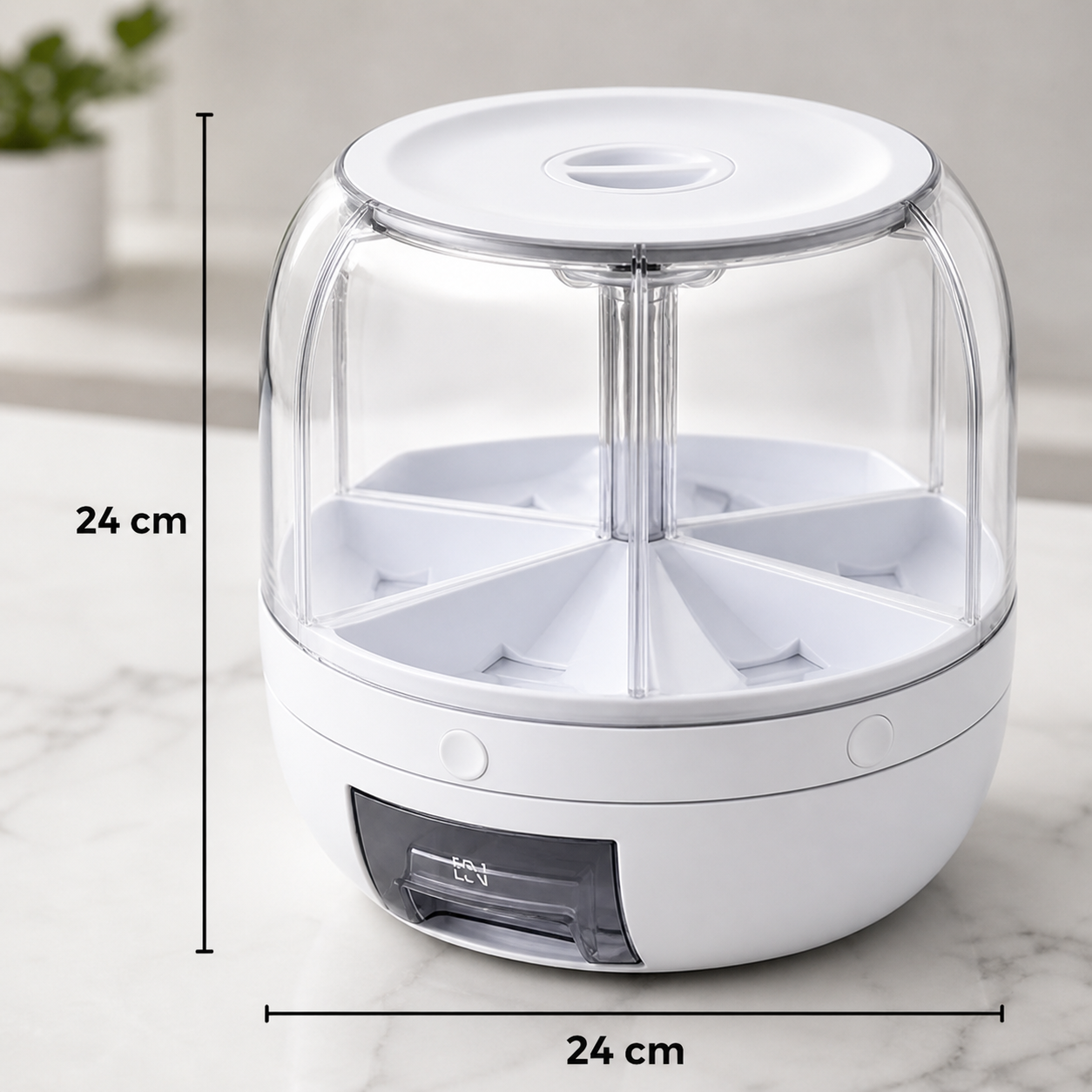 Dispensador organizador de granos 6 en 1
