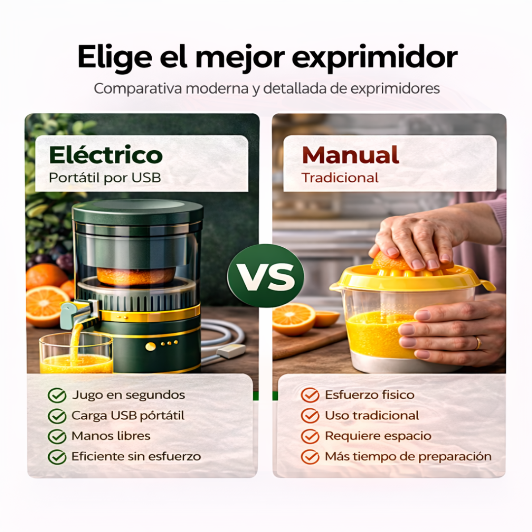🍊 JuiceGo Exprimidor Portátil USB + Zumo Rápido y Sin Esfuerzo ⚡